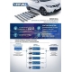 Пороги алюминиевые Rival Black для Skoda Kodiaq 2017-2021